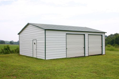 22 x 26 metal building delivered and installed - two car garage &amp; storage space for sale