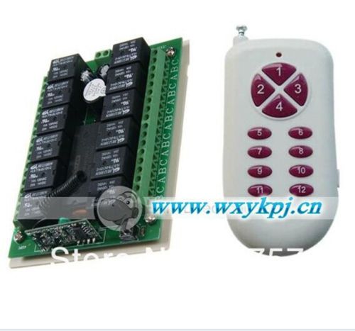 HOT 12V 12 CH RF Wireless Remote Control Switch system 433MHZ