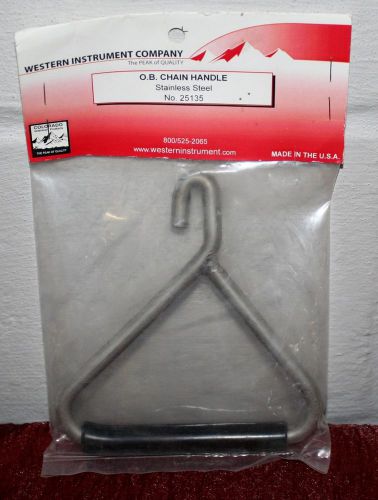 Obstetrical Chain Handle for Delivering Horses or Calves