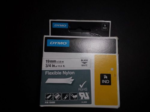 Dymo 18489 Rhino RhinoPRO Flexible Wire &amp; Cable Label Tape - 0.75&#034; Width x 11.50