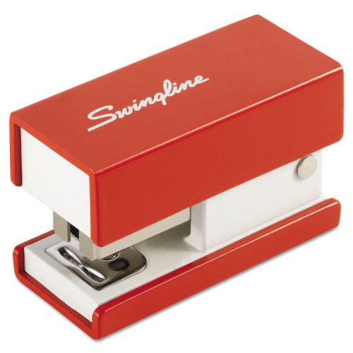 Mini Fashion Stapler, 12-Sheet Capacity, Red
