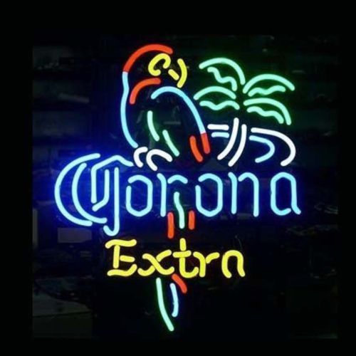 New 17*14 corona extra parrot neon light sign store display beer bar sign for sale