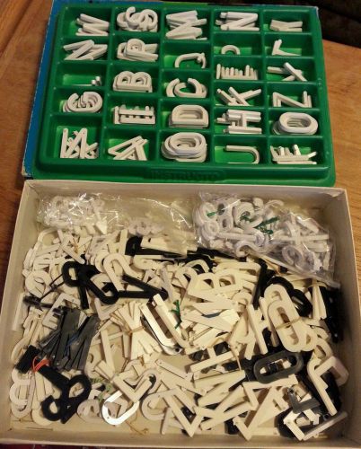 Huge lot of Vintage Instructo Point Back White Letters &amp; Numbers point-back