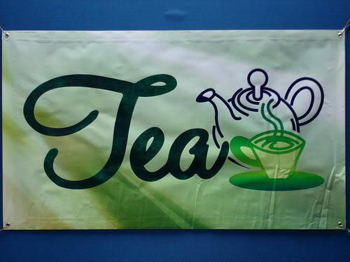 z094 OPEN Tea Product Cafe Shops Banner Shop Sign NEW