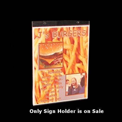 Lot of 10 Clear Acrylic Vertical Wall Mount Sign Holder (8&#034;w x 10&#034;high)