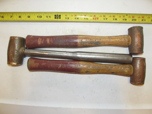 Aircraft tools 3 brass hammers