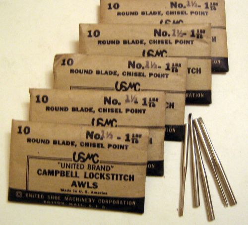CAMPBELL/RANDALL sewing machine AWLS, 55 ea.  no.1 1/2 new/old stk.(Lawrence Co)