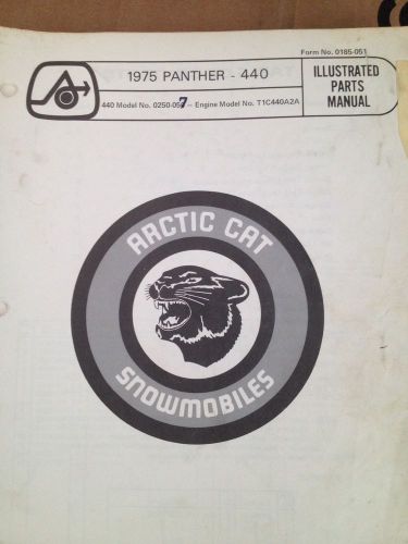 Arctic cat 1975 panther 440  parts manual for sale