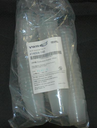 75 vwr 414004-146 beaker polypropylene, graduated, 100ml, with spout for sale
