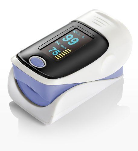 Fingertip Pulse Oximeter, SpO2 Monitor, Certified Accuracy for COPD - US Seller