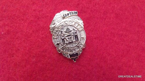 Albany ny fire dept badge,fireman emt metal lapel pin,captain gold eagle shield for sale