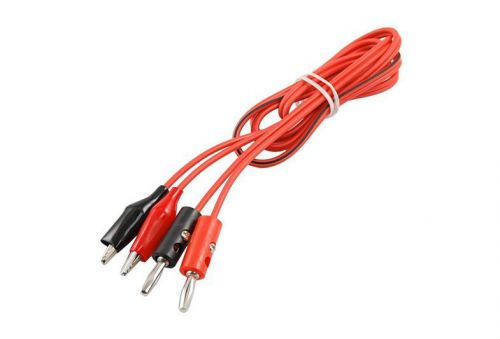Alligator Clip to Banana Plug Probe Cable Test Lead 90cm 3 Ft