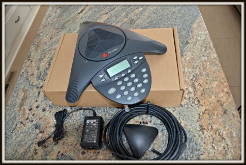 Refurbished Polycom IP4000 SIP VoIP Conference Phone w Power 2201-06642-601