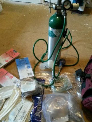 Life support products inc oxygen air tank kit with accessories for sale
