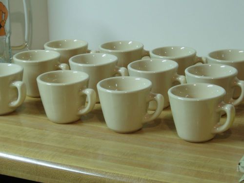 12 Vintage JAC-TAN Coffee Cups Jackson Chine Made in USA, all match! Cafe Bar