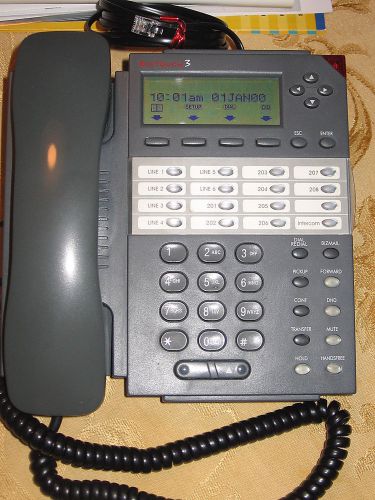 Bizfon BT3 BizTouch3 Biz-0598 Grey Corded 6 Line OFFICE DESK PHONE 680 System