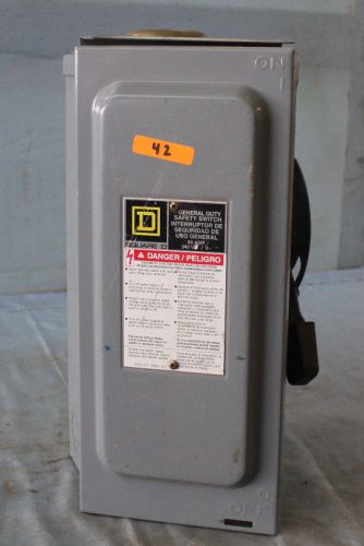Square D fusible disconnect enclosed safety switch 60 amp 240 volt FREE SHIP