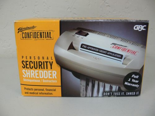 GBC Shredmaster Confidential (1753000) Personal Security Shredder