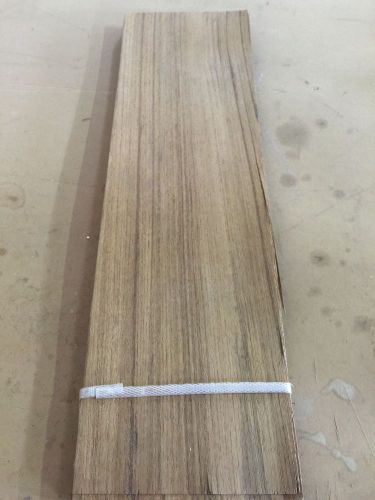 Wood Veneer Teak 5x19 22 Pieces Total Raw Veneer   TE4 3-11-15