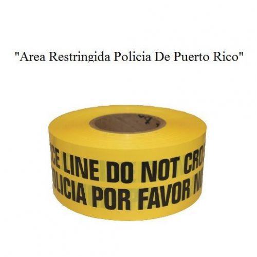 Armor express barrier tape area restringida policia de puerto rico 3-5010-custom for sale