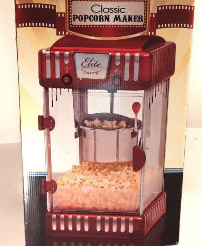 Elite Maxi-Matic 2.5 oz.Classic Tabletop Kettle Popcorn Popper Maker - Red NEW!