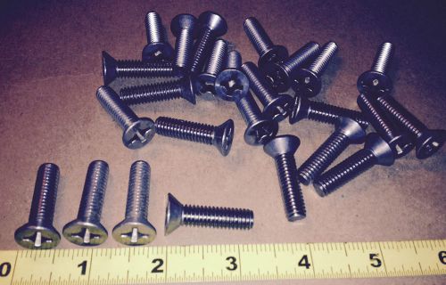 Stainless steel 18-8machine screws bolts flat head phillips 5/16-18x1-1/4 qty 25 for sale