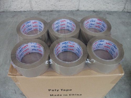 36 Rolls Packging  2&#034; Brown Sealing Box Tape    1.8Mil x 270 Feet