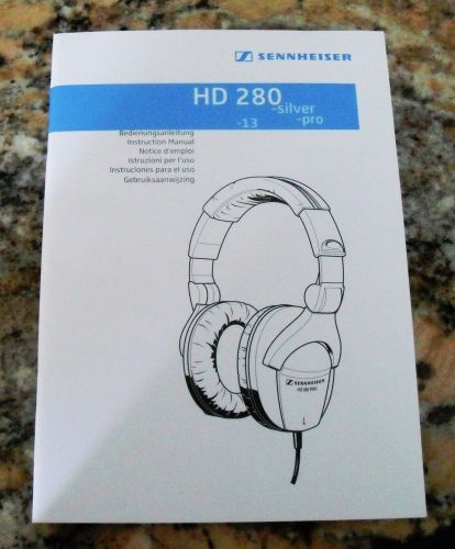 Replacement Paper User&#039;s Manual Sennheiser HD 280 HD280 HD-280 Pro Wired Headset