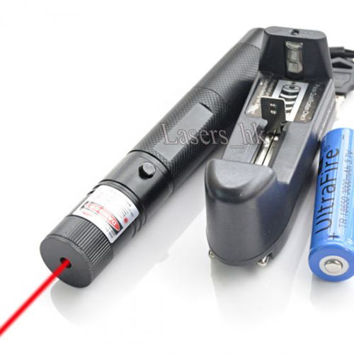 New Military High Power RED Beam Burning Lazer Laser Pointer Pen+Battery&amp;Charger