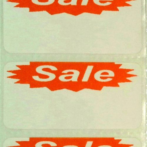 Qty 250  2&#034; x 1&#034;  self stick &#034; sale &#034; pricing stickers labels fast free ship! for sale