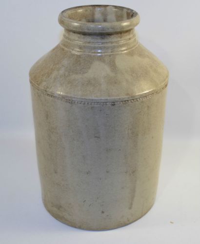 Antique Art Pottery Beige Stoneware Crocks Jar Canister