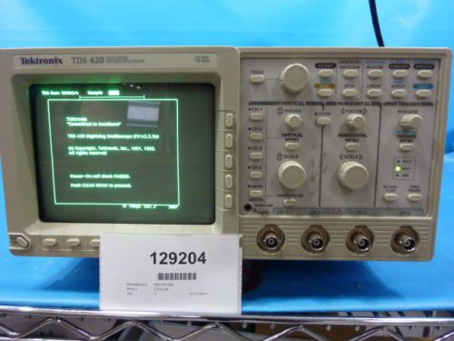 Tektronix TDS420 150MHz 4 channel Digital Scope W/ IEEE 488 PORT. VGA PORT