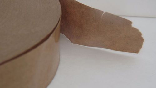 TAN PACKAGING SHIPPING PAPER TAPE 1&#034; x400 FT NON ADHESIVE WATER ACTIVATED