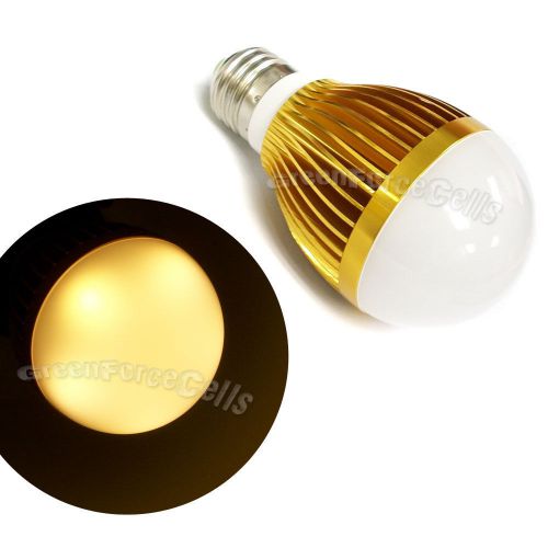 20 e27 bulb 5w 5 led 500lm warm white 85~265v lens lamp energy saving aluminium for sale