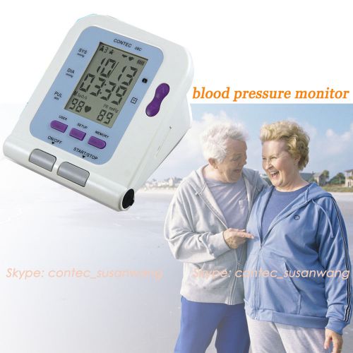 Color LCD Display Digital Blood Pressure Monitor+Software CD,CONTEC08C