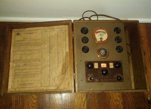 RARE Vintage Earl Webber Company Model 30 Tube Tester-Radio Collectible-WORKS