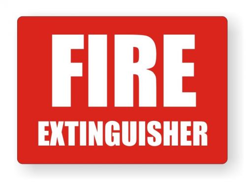 Fire Extinguisher Safety Decal / Sticker / Industrial Emergency Labels