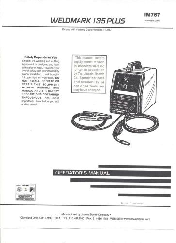 Lincoln Electric   ( WELDMARK 135 PLUS) Welder Operator  Manual) Copy