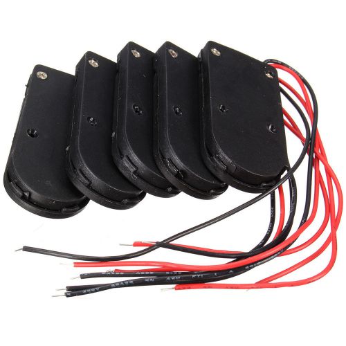 5x CR2032 X2 Button Coin Cell Battery Holder Case Box 6V Wire Lead ON/OFF Switch