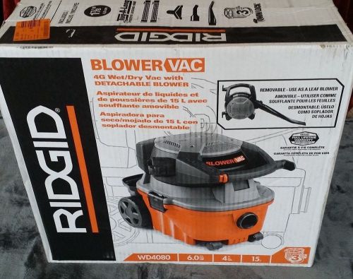 #1 Ridgid 328029 4-gal. Wet/Dry Shop Vacuum With Detachable Blower WD4080