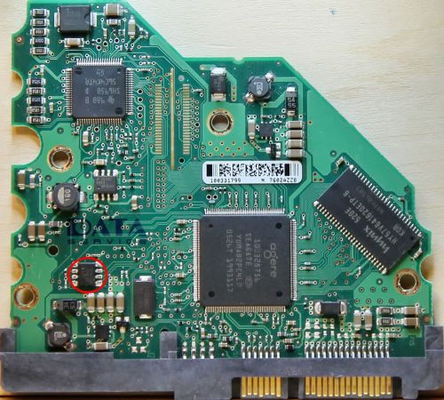 PCB 100336321 Rev.B Seagate 80/120/160Gb ST3******AS HDD 3.5&#034; SATA Logic board