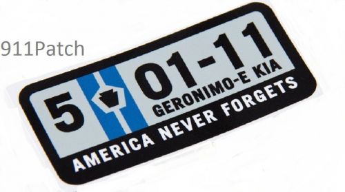 5-11 America Never 4gets Police Military Fire Rescue 1st Responder Decal Sticker