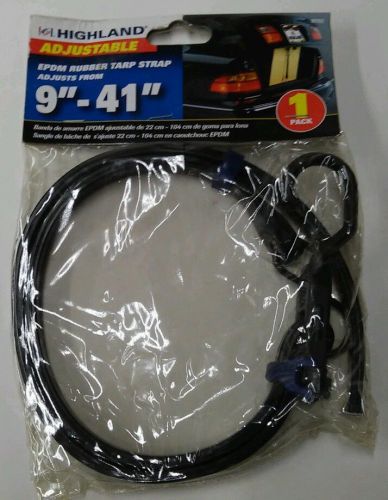 LOT OF 4 Highland 9&#034;-41&#034; Adjustable EPDM Rubber Tarp Strap Bungy Cord NEW