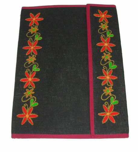 Handmade Fabric Folder Paper Holder3 pockets Office school Supply Made in India