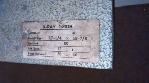 X-Ray Grid Radiographic Grid 17 1/4 x 18 7/8
