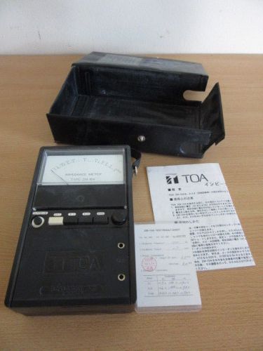 TOA Impedance Meter Type ZM-104 with Case and Manual.