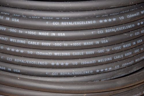 25&#039;  EXCELENE 1/0  WELDING AND BATTERY CABLE BLACK USA