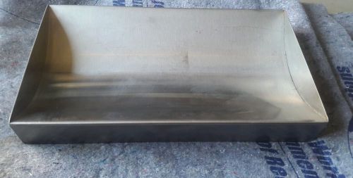Brushed Stainless Steal Bank Teller Deal Tray 14x8