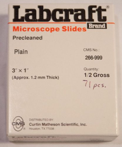 Labcraft Brand Microscope Slides, CMS # 266-999