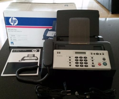 HP 640 Fax Machine/Copier Machine - Inc. Original Box, Booklet &amp; Cords Excellent